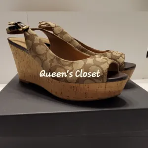 COACH | Ferry Peep Toe Wedge Heel