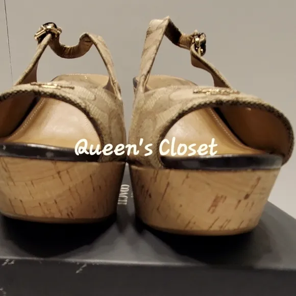 COACH | Ferry Peep Toe Wedge Heel