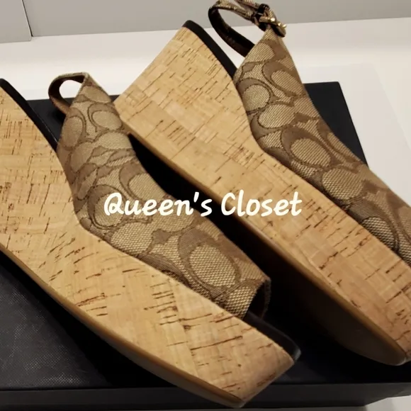 COACH | Ferry Peep Toe Wedge Heel