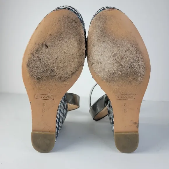 Coach‎ Gemma Wedge Sandals Size 8