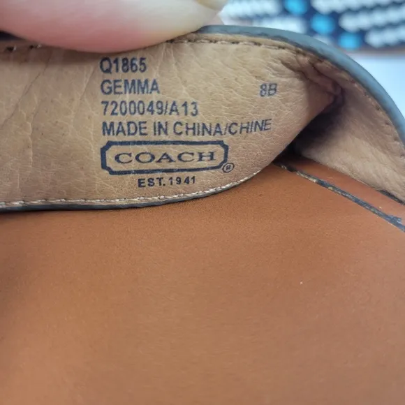 Coach‎ Gemma Wedge Sandals Size 8