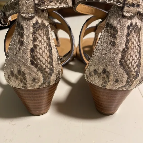 Coach printed python Vicky sandals size 7 worn once