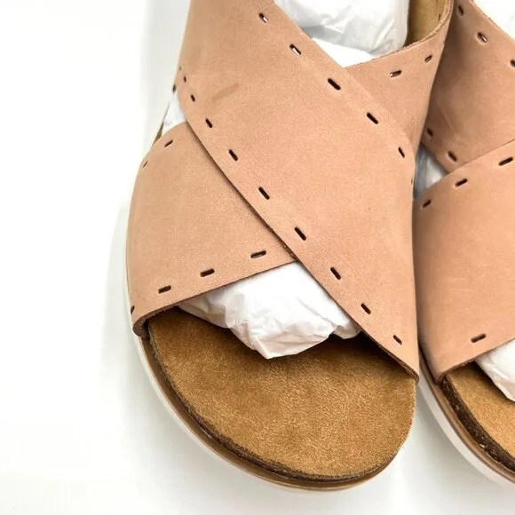 Cobb Hill Womens Size 11 May Sling Brown Leather Comfort Sandals Shoes