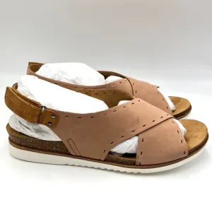 Cobb Hill Womens Size 11 May Sling Brown Leather Comfort Sandals Shoes