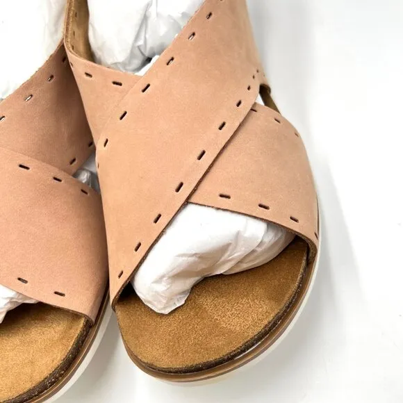 Cobb Hill Womens Size 11 May Sling Brown Leather Comfort Sandals Shoes