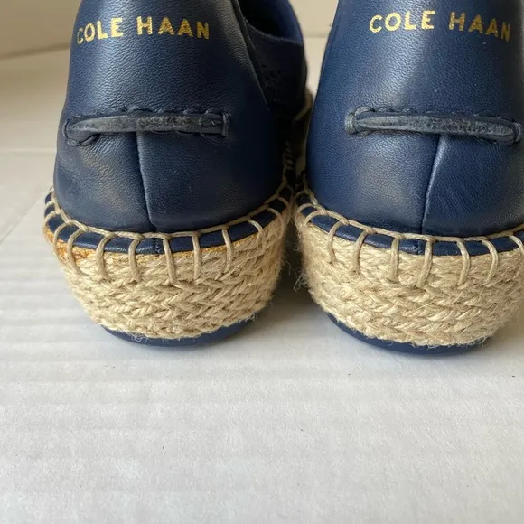 Cole Haan Cloudfeel Espadrille Slip On Shoes Blue Size 7
