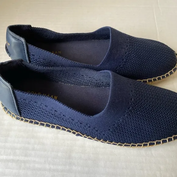 Cole Haan Cloudfeel Espadrille Slip On Shoes Blue Size 7