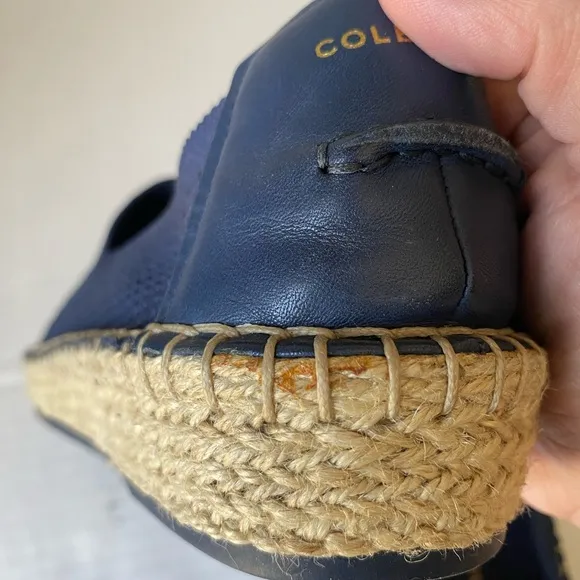 Cole Haan Cloudfeel Espadrille Slip On Shoes Blue Size 7