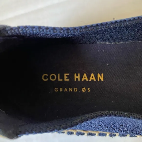 Cole Haan Cloudfeel Espadrille Slip On Shoes Blue Size 7