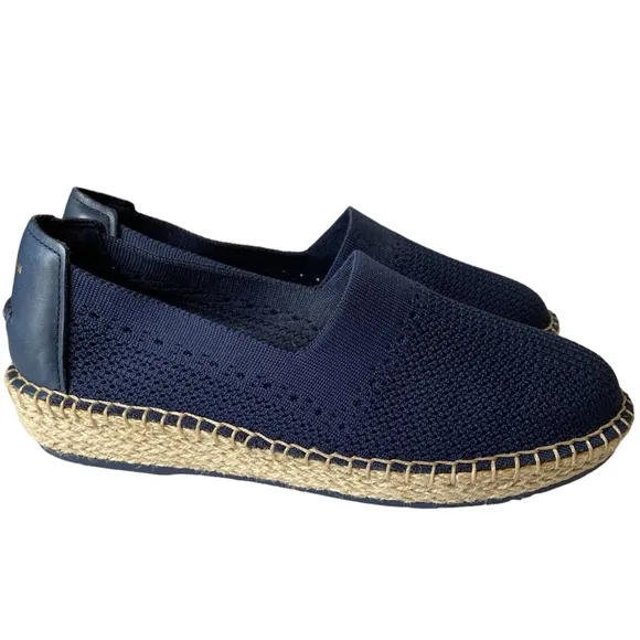 Cole Haan Cloudfeel Espadrille Slip On Shoes Blue Size 7