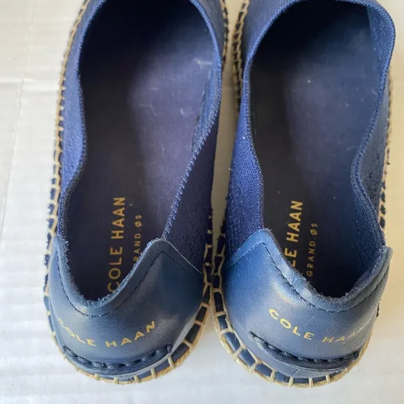 Cole Haan Cloudfeel Espadrille Slip On Shoes Blue Size 7