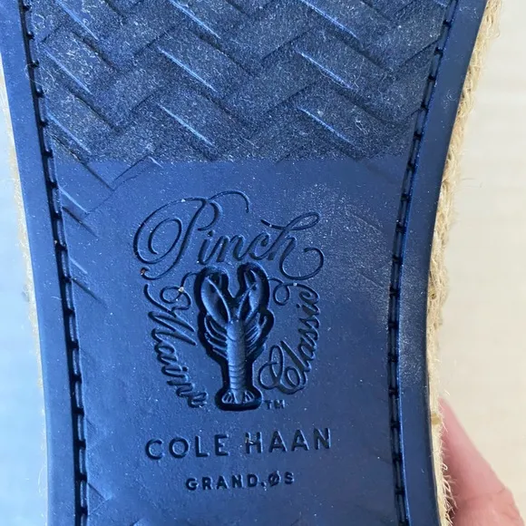 Cole Haan Cloudfeel Espadrille Slip On Shoes Blue Size 7