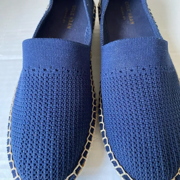 Cole Haan Cloudfeel Espadrille Slip On Shoes Blue Size 7