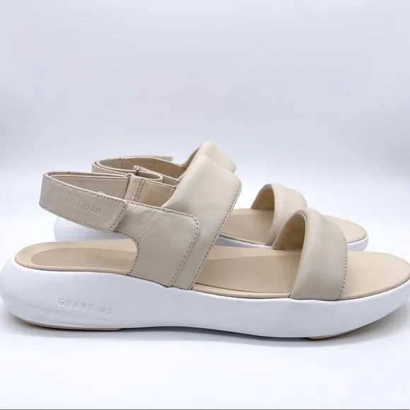 Cole Haan Ella Grand Designer Leather Slingback Sandals