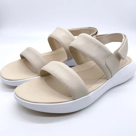 Cole Haan Ella Grand Designer Leather Slingback Sandals