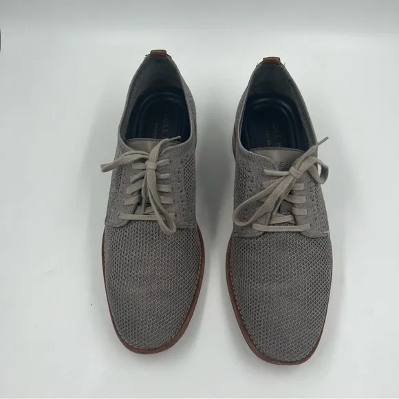 Cole Haan Feathercraft Grand Stitchlite Mens Oxford Shoes C30501 8M Gray Pumice