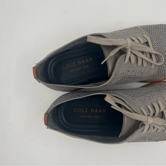 Cole Haan Feathercraft Grand Stitchlite Mens Oxford Shoes C30501 8M Gray Pumice