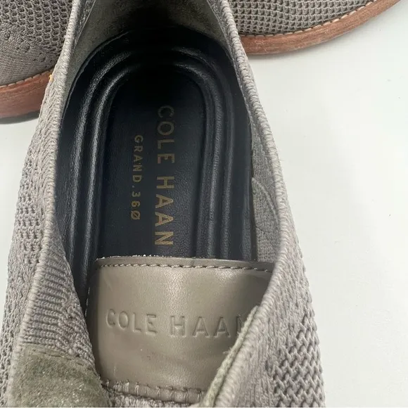 Cole Haan Feathercraft Grand Stitchlite Mens Oxford Shoes C30501 8M Gray Pumice