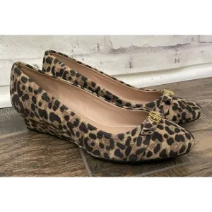 Cole Haan Grand 360 Size 7.5B Malta Animal Print‎ Leopard Wedge Loafer Comfort