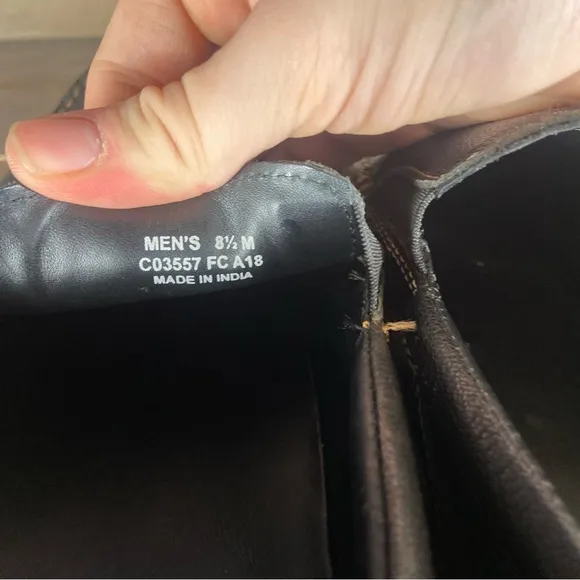 Cole haan Mens size 8.5 shoes black leather comfort slip on loafers