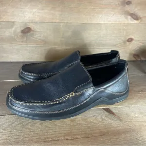 Cole haan Mens size 8.5 shoes black leather comfort slip on loafers