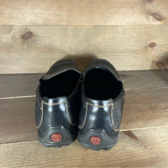 Cole haan Mens size 8.5 shoes black leather comfort slip on loafers