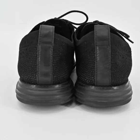 COLE HAAN Shoes Mens Size 12M ZeroGrand Black Wingtip Oxford Magnet Stitchlite