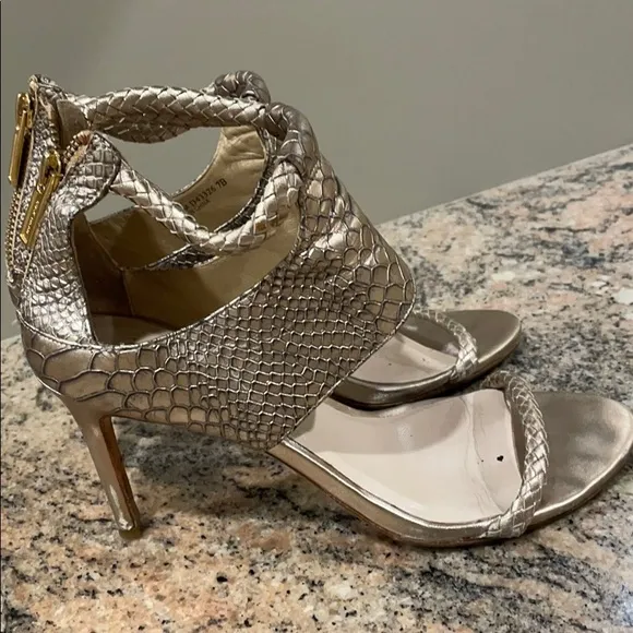 Cole Haan Snake Pattern Leather Sandals