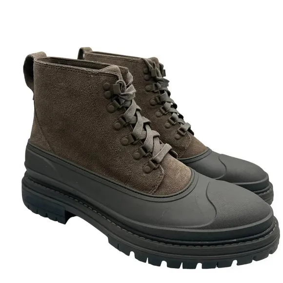 Cole Haan Stratton Shroud Suede Waterproof Boots in Morel Sz: 11.5