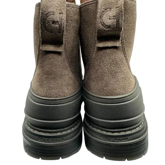 Cole Haan Stratton Shroud Suede Waterproof Boots in Morel Sz: 11.5