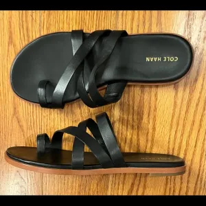 Cole Haan Toe Ring Sandals, Black