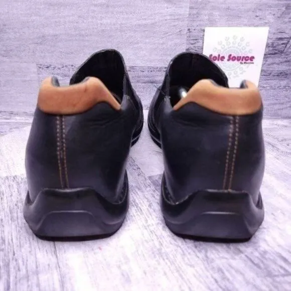 Cole Haan Zeno II Leather Slip on Loafer Black Brown Men's sz 11.5