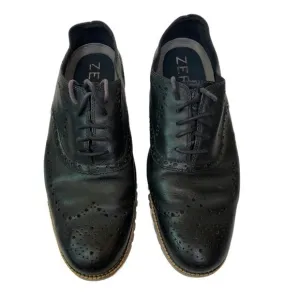 Cole Haan Zerogrand Leather Gripped Dress Shoes Black