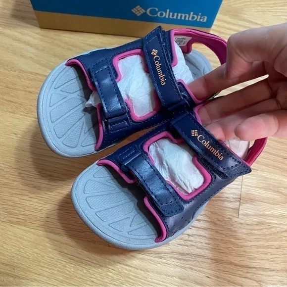 Columbia Techsun Vent Sandals NEW Sz 9 Vent Pink Purple Girls Toddler Open Toe
