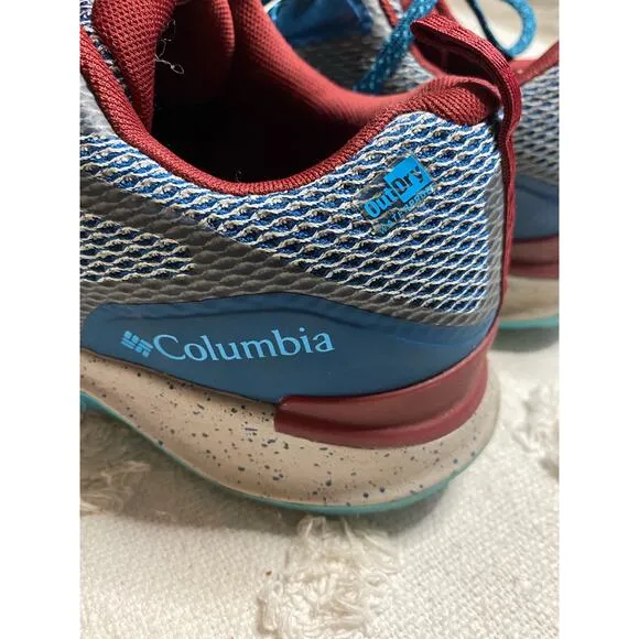 Columbia Vitesse Outdry Men’s Blue Hiking Walking Shoes Athletic Sneakers