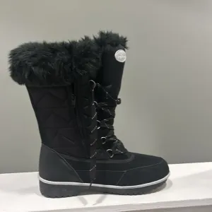 Comfortview Women’s Black Eileen Waterproof Arch Support Winter Boots-size 11W