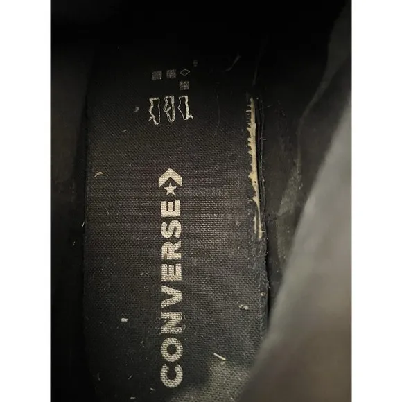 Converse Chuck Taylor All‎ Star  Black Shoes Unisex Size M 11.5 W 13.5