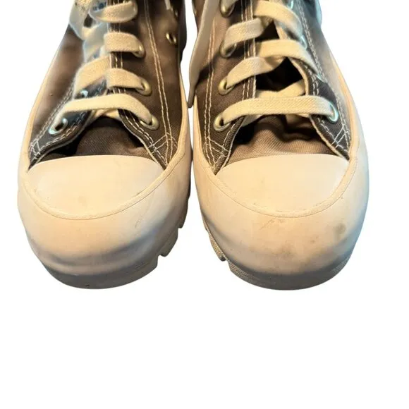 Converse chuck Taylor All Star Platform Boots Size 7 Black &amp; White Canvas