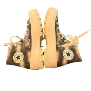 Converse chuck Taylor All Star Platform Boots Size 7 Black &amp; White Canvas
