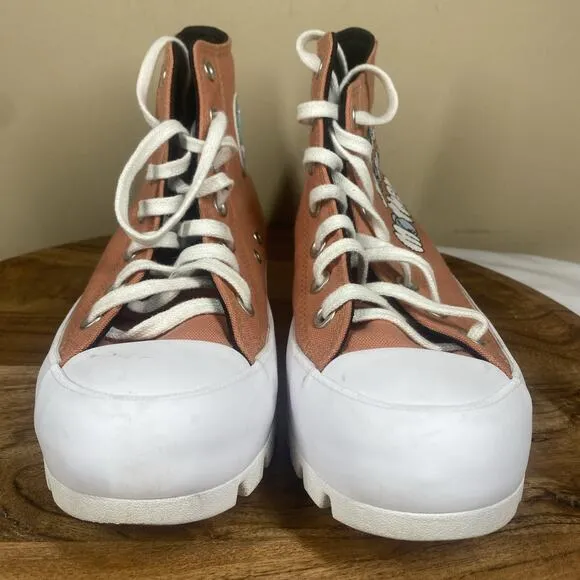 Converse Chuck Taylor AllStar Lugged Love Your Mother Womens Orange Size 8 Shoes