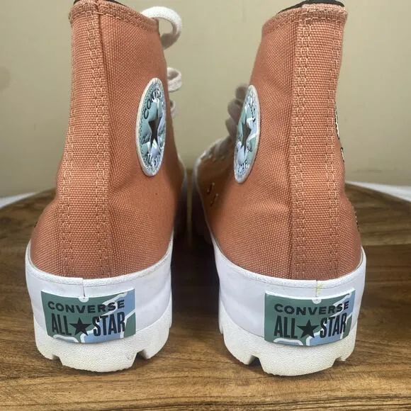 Converse Chuck Taylor AllStar Lugged Love Your Mother Womens Orange Size 8 Shoes