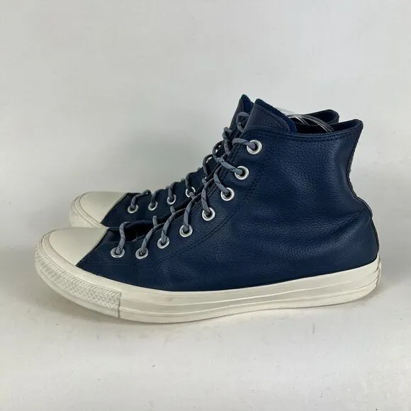 Converse CTAS Hi Limo Sneaker Womens 9 Blue Leather Skateboard Shoes 163338C