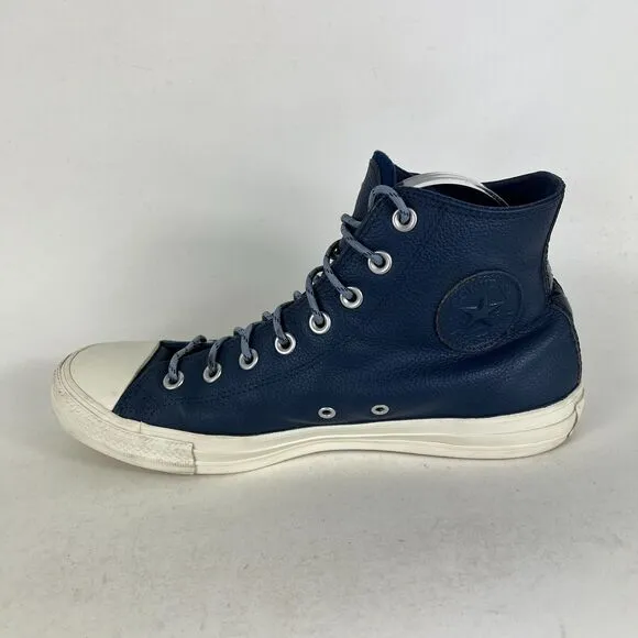 Converse CTAS Hi Limo Sneaker Womens 9 Blue Leather Skateboard Shoes 163338C