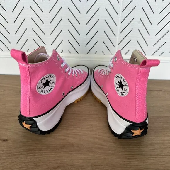 🤩Converse Size 7 Men's Shoes Run Star Hike Pop High Top Sneakers Pink A08735C🤩