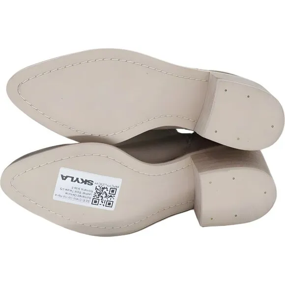 Crevo Collins Leather Taupe Boot US Womens Size 6