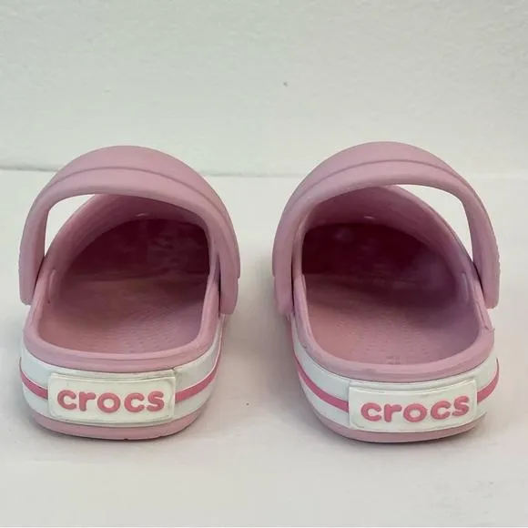 Crocs Children’s Unisex Crocband Clog Sandals Pink Size 8. CROCS