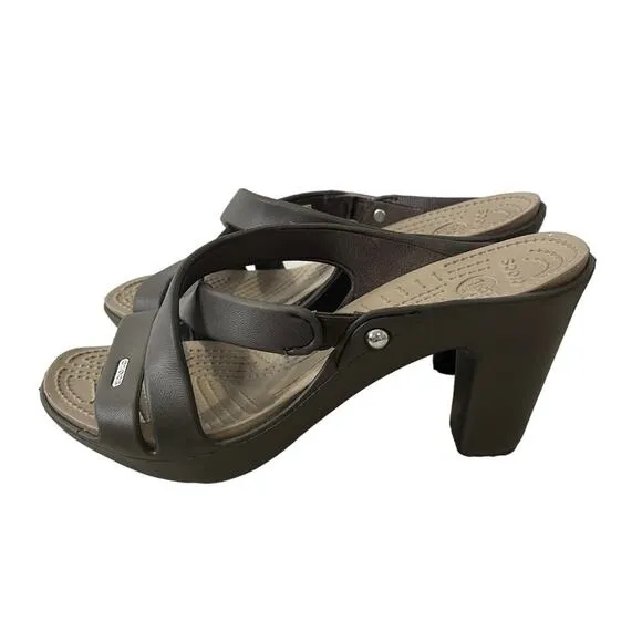 Crocs Cyprus Shoes Comfort Heels Size 9