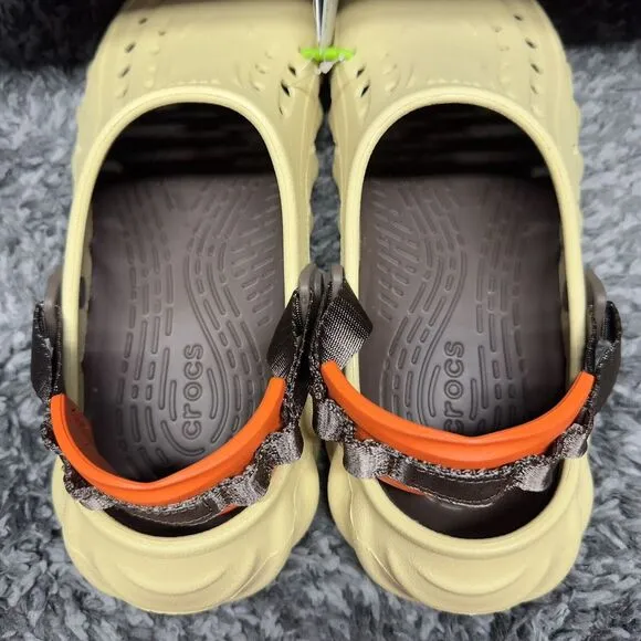 Crocs Echo Clogs‎ Shoes Slides Mens Size 10 Tan Sesame Casual Comfort Slip On