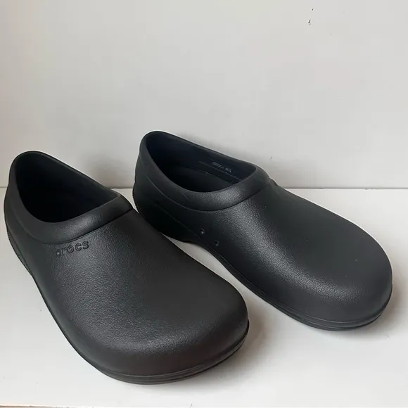 Crocs Mellow Recovery Clog Mens 11 Black Slip-On Comfort Shoes
