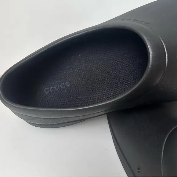Crocs Mellow Recovery Clog Mens 11 Black Slip-On Comfort Shoes